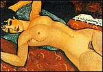 una donna nuda sdraiata